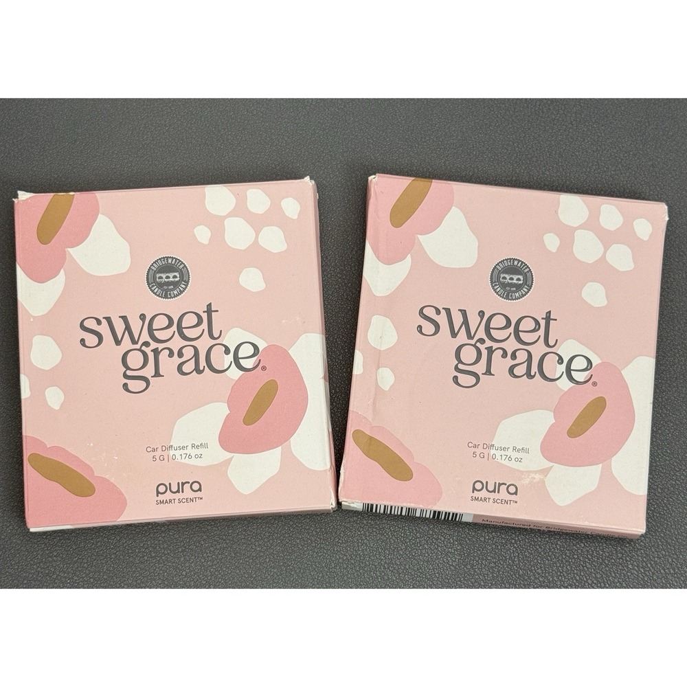 Pura Car Diffuser Cartridge Sweet Grace Scent .0176 Fl oz- 2 Pack